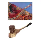 El Dictador by Emiliano Gironella Parra, Escultura en madera tallada con aplicaciones de hoja de oro, offered Aug 2024