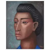 Francisco Eppens Helgueras, Retrato de mujer, 1963, Óleo sobre tela