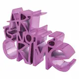 Thierry Guetta, Art is not a crime (Hard candy pink), 2021, Escultura en resina cromada 71/95