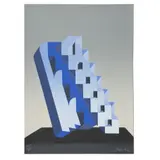 Escalera cósmica azul, rosa y morada by Enrique Carbajal Sebastian, Serigrafías 86 / 150, 138 / 150 y 95 / 150, offered Jul 2024