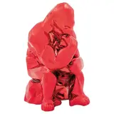 Richard Orlisnki, Thinking Kong (Red edition), Escultura en resina laqueada sin número de tiraje