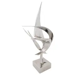 Leonardo Nierman, Untitled, Escultura en acero inoxidable II / VI
