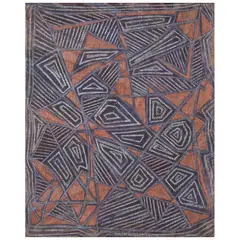 Myra Landau, Ritmo reciclado 2, Óleo y pastel sobre tela