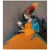 Benito Cerna, Homenaje a Fragonard, Óleo sobre tela