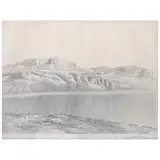 Edgardo Coghlan, Mar muerto, 1967, Lápiz de grafito sobre papel