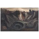 Francisco Moreno Capdevila, Minas de Tezontle, 1961, Mixta sobre madera