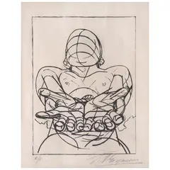 Nuestra imagen actual by David Alfaro Siqueiros, Litografía E / E, sold Jun 2024