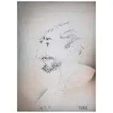 Leonardo Nierman, Untitled, Tinta sobre papel