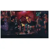 Miguel Ángel Garrido, Bar en Querétaro, Óleo sobre tela
