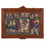 Roberto Montenegro, Los héroes de la patria, Mixta sobre madera