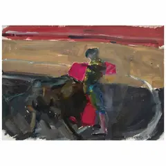 Torero by Armando Morales, Óleo sobre papel, offered May 2024