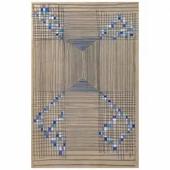 Myra Landau, Ritmo en X, 1971, Pastel sobre lino