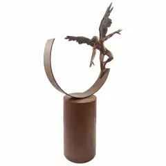 Jorge Marín, Balanza de surfista II Alado, Escultura en bronce