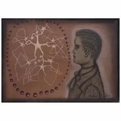 Julio Galán, Untitled, Pastel y carboncillo sobre papel