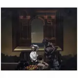 Roger Mantegani, Una historia en común III, de la serie V, Óleo sobre tela