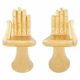 Pedro Friedeberg, Mano-Silla, Esculturas en madera policromada y hoja de oro