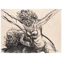José Clemente Orozco, Untitled, Tinta sobre papel