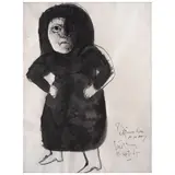 Jose Luis Cuevas, Untitled, Tinta sobre papel