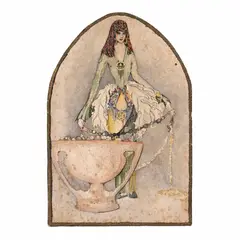 Remedios Varo, Sherezade, ca. 1929, Acuarela y tinta sobre papel