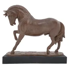 Benito Cerna, Caballo Árabe, Escultura en bronce 1 / 9 en base de acero