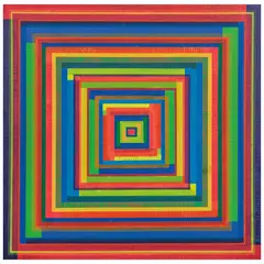 Lao Gabrielli, Geometric Line II, Acrílico sobre tela