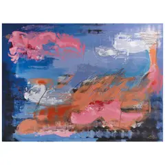 Amado Santos, Sin título, 1, Acrílico y collage sobre tela