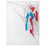 Carlos Amorales, Telarañas con espacios negativos 04, 2006, Collage y tinta sobre papel