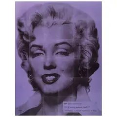 Alejandro Vigilante, Marilyn Purple, 2015, Acrílico y transfer sobre MDF