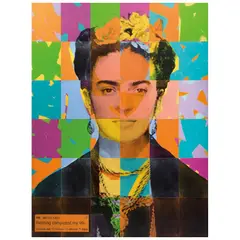 Alejandro Vigilante, Frida, 2014, Acrílico y transfer sobre MDF