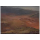 Luis Nishizawa, Valle de Oaxaca, Óleo sobre madera
