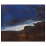 Cordelia Urueta, Noche en la playa, Óleo sobre tela