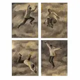 Luz Letts, Mortales 1, 2, 3, 4, 2003, Mixta sobre fibracel