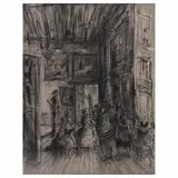 De la serie Variaciones a Las Meninas by Javier Vázquez "jazzamoart", 2011, Carboncillo y óleo sobre tela, offered Mar 2024