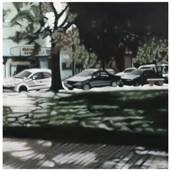 Fabián Giménez, Descanso, Acrílico sobre tela