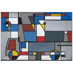 Estudio para óleo by Osvaldo Plasencia, 2019, Gouache y tinta china sobre papel, sold Mar 2024