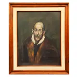 Reproducción "Retrato de un caballero anciano" de El Greco by Autor No Identificado, Óleo sobre tela, sold Feb 2024