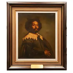 Juana Lazcano Marban, Reproducción de "Retrato de Juan de Pareja" de Diego Velázquez, Óleo sobre tela
