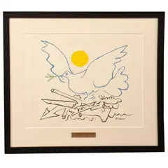 Pablo Picasso, Paloma de la paz, Serigrafía sin número de tiraje, edición póstuma