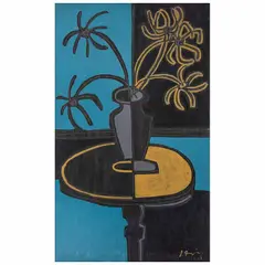 Ignacio Ortiz, Flores, Óleo sobre tela