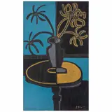 Ignacio Ortiz, Flores, Óleo sobre tela