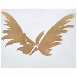 Claudia Lugo, Alas doradas y serie sentido de libertad, 2023, Acrílico sobre tela