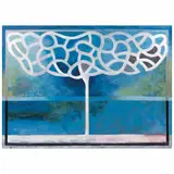 Edmundo Ocejo, Mapa de un árbol V, 2012, Óleo y encáustica sobre tela