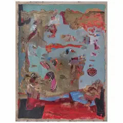 Mariló Carral, Recuerdos venideros, 1996, Óleo sobre papel sobre tela