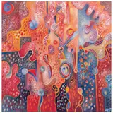 Jasso, Desde mi universo IX, Óleo sobre tela