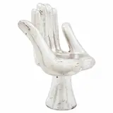 Pedro Friedeberg, Manita seis dedos, Escultura en madera con hoja de plata