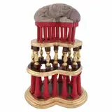 Pedro Friedeberg, Templo cerebral de la sabiduría inútil, Escultura en madera policromada, hoja de oro y plástico