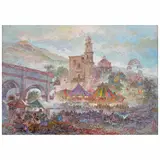 Alberto Vázquez Navarrete, Iglesia de Libres, Puebla, 1988, Óleo sobre tela