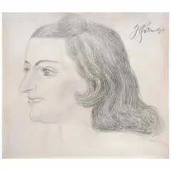 José Chávez Morado, Untitled, Lápiz de grafito sobre papel