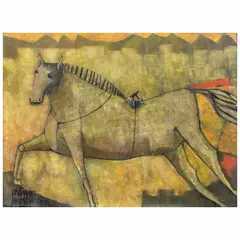 Arturo Morín, La cirquera, 2023, Acrílico sobre tela