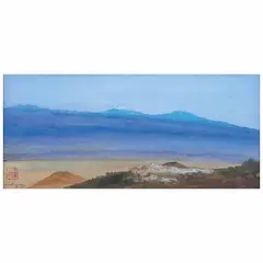 Luis Nishizawa, Paisaje para mi padre, Amanecer, 1990, Tinta saiboku y acuarela sobre papel